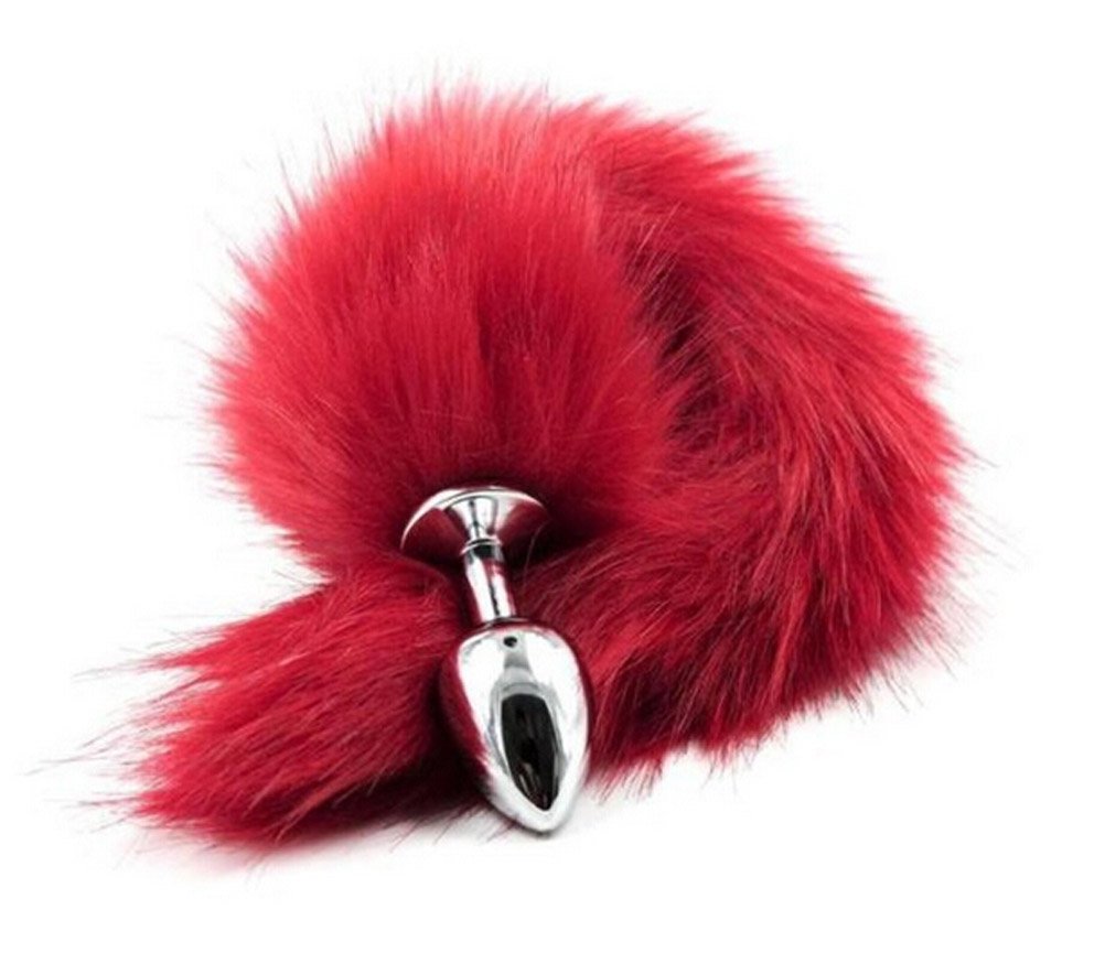 Fox Tail Metal Anal Plug - Adjustable Butt Plug for Women, Sensual Bondage & BDSM Play, Perfect for Roleplay & Adult Fun (Black) - Great for Couples, Fantasy Play & Sensual Exploration