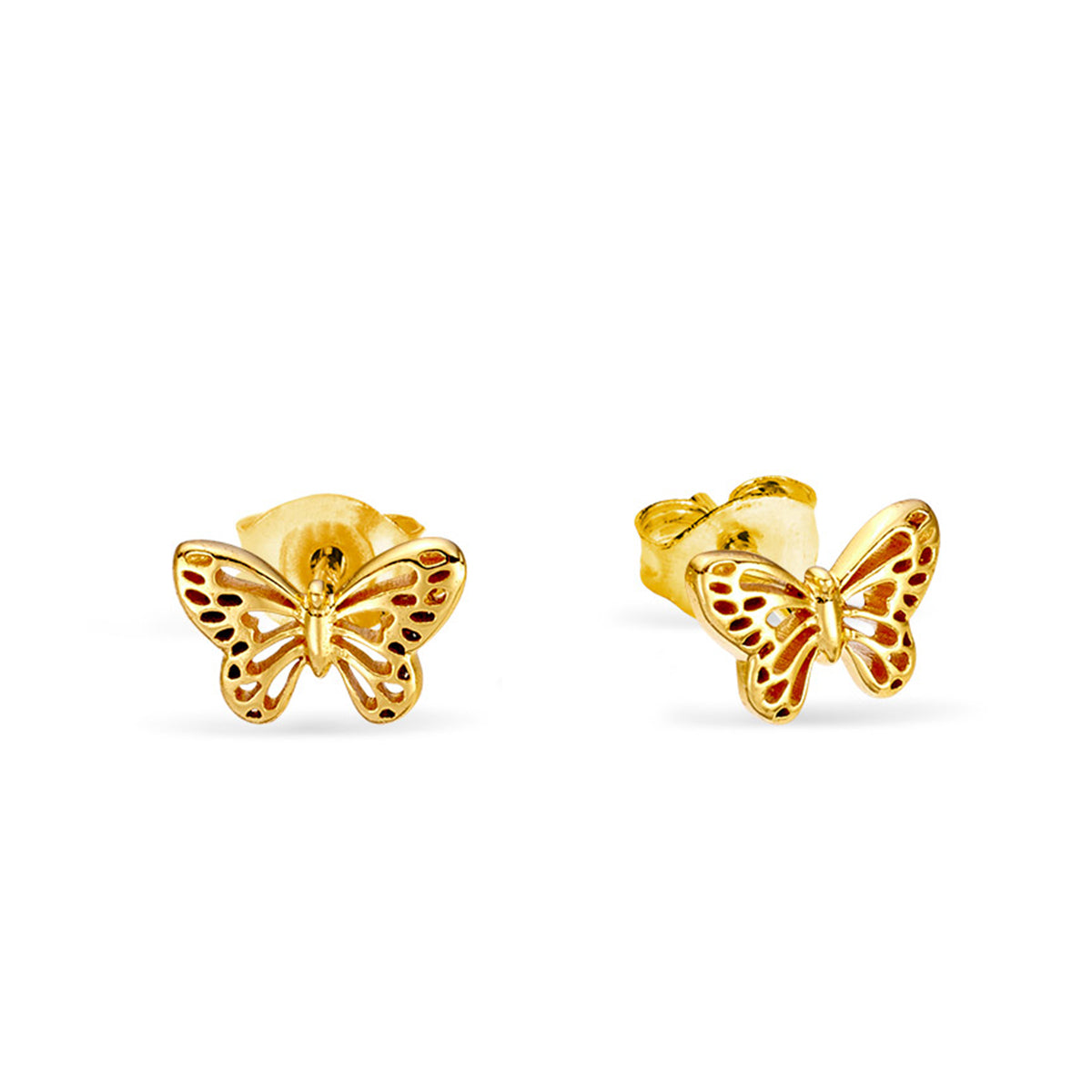 14K Gold Butterfly Stud Earrings for Women - Elegant & Hypoallergenic Jewelry Gift for Everyday Wear & Special Occasions