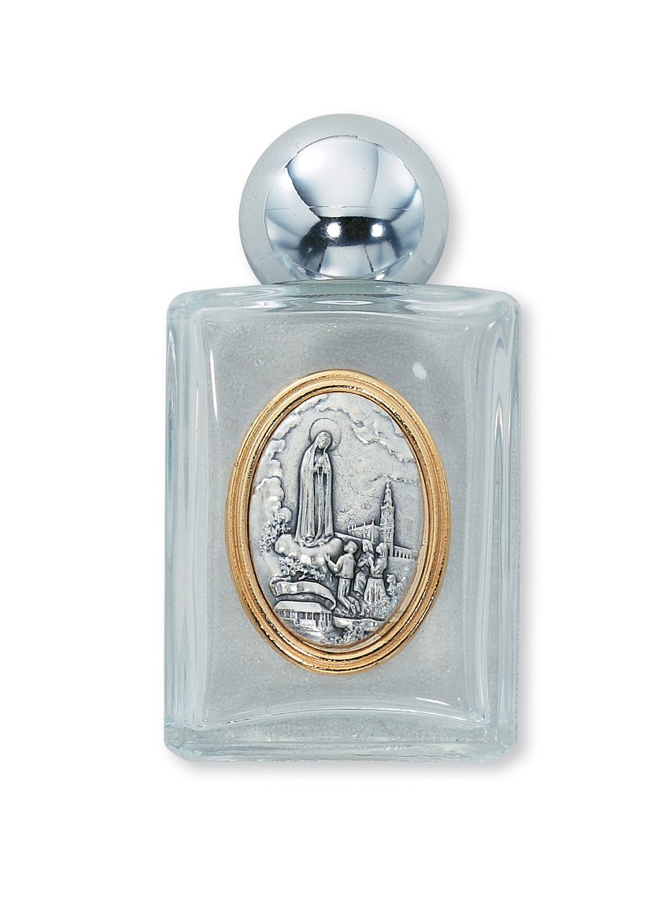 Our Lady of Fatima Glass Water Bottle - 20oz Insulated Stainless Steel Travel Tumbler with Lid & Straw - Perfect for Home, Office, Gym & Outdoor Activities