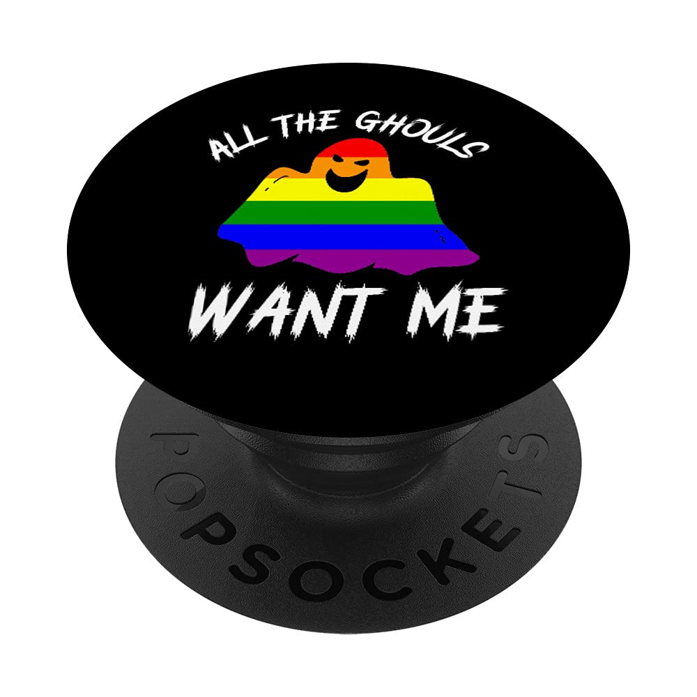 LGBTQ Pride Halloween PopSockets - Swappable PopGrip for Lesbian & Gay Community - Perfect for Phone Accessories, Parties & Pride Events