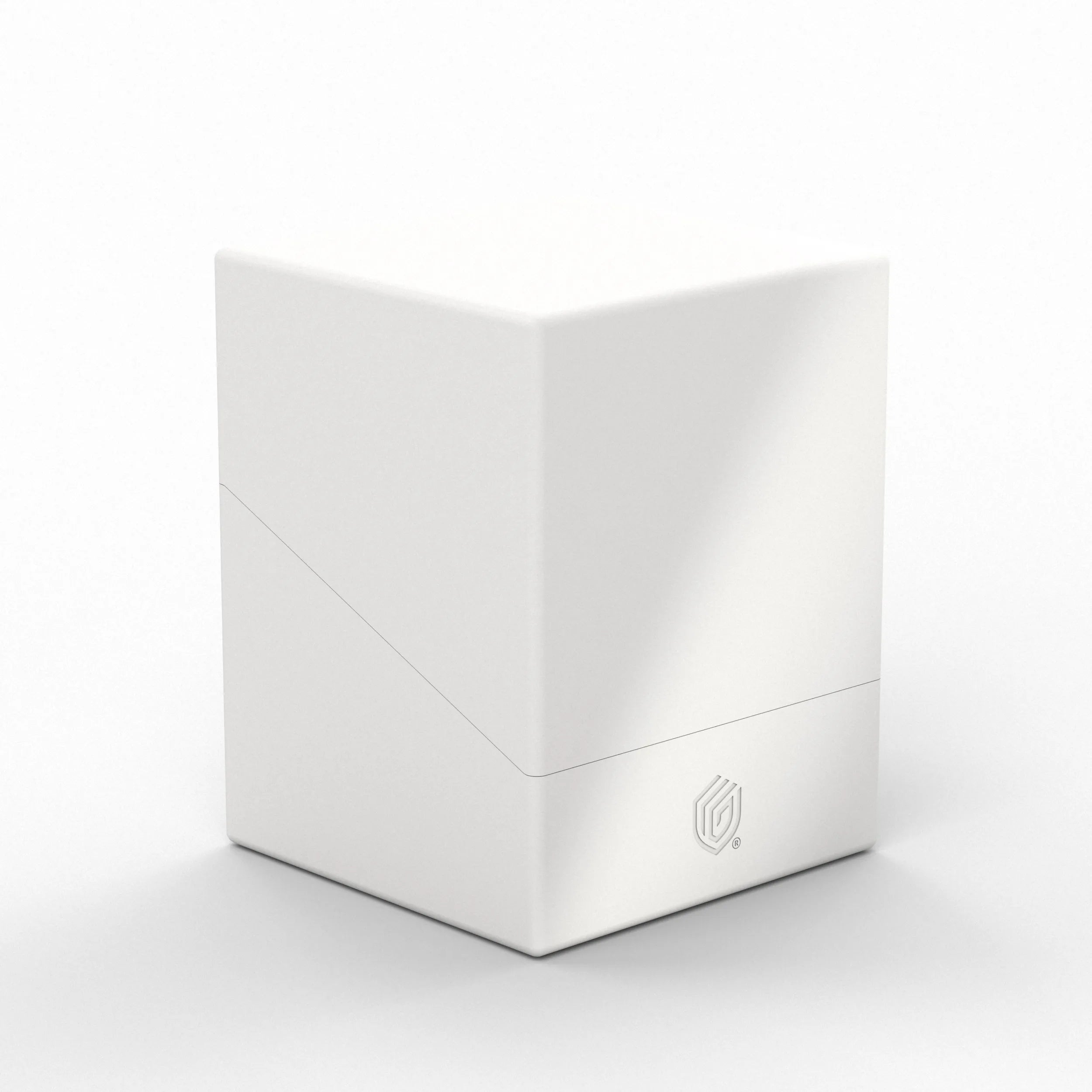 Boulder 100+ Deck Box - Solid White - Durable Card Storage for MTG, Pokemon & Yugioh - Perfect for Gaming, Collecting & Travel