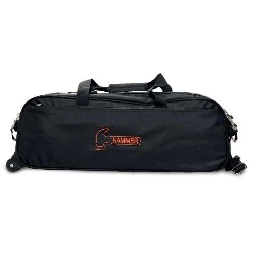 Premium Slim Triple Tote Black Bowling Bag - Durable & Stylish for League Play, Practice & Travel | Perfect for Bowling Enthusiasts & Professionals