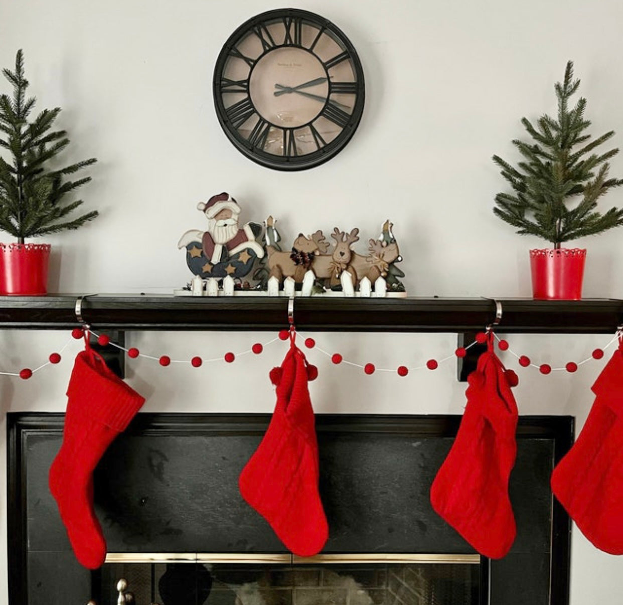 Premium Solid Red Garland - Elegant Christmas & Holiday Decor for Home, Party, and Wedding Decorations - Perfect for Indoor & Outdoor Festive Celebrations