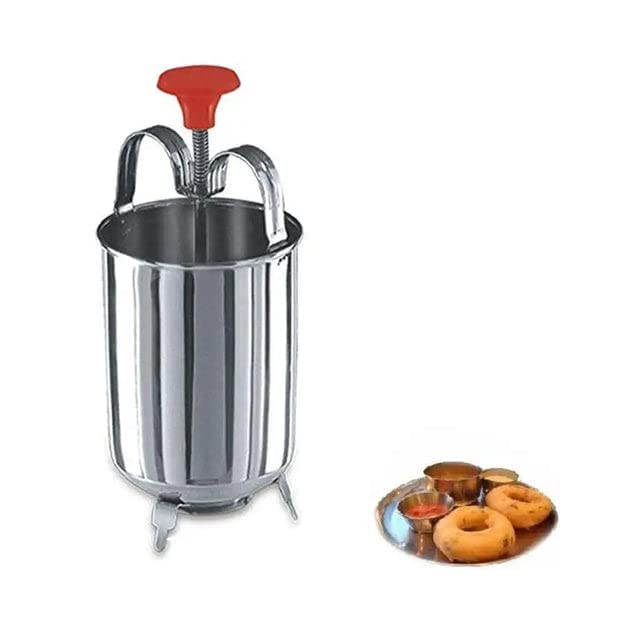 Premium Stainless Steel Medu Vada Maker - Donut Shaped Vada Machine for Perfectly Crispy South Indian Snacks | Commercial & Home Use for Restaurants, Catering & Family Cooking