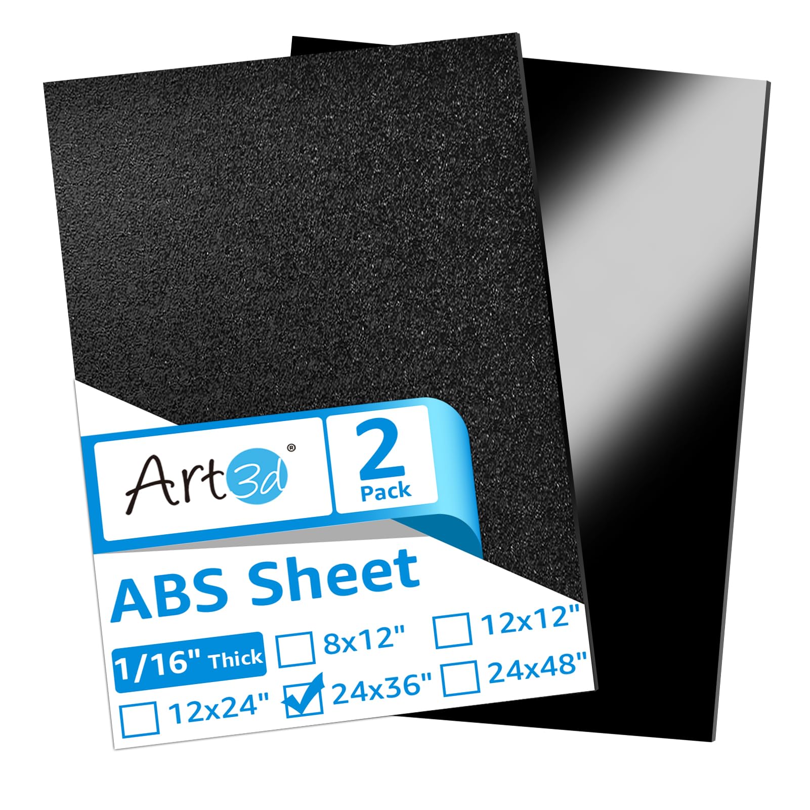 Art3d ABS Plastic Sheets 1/16