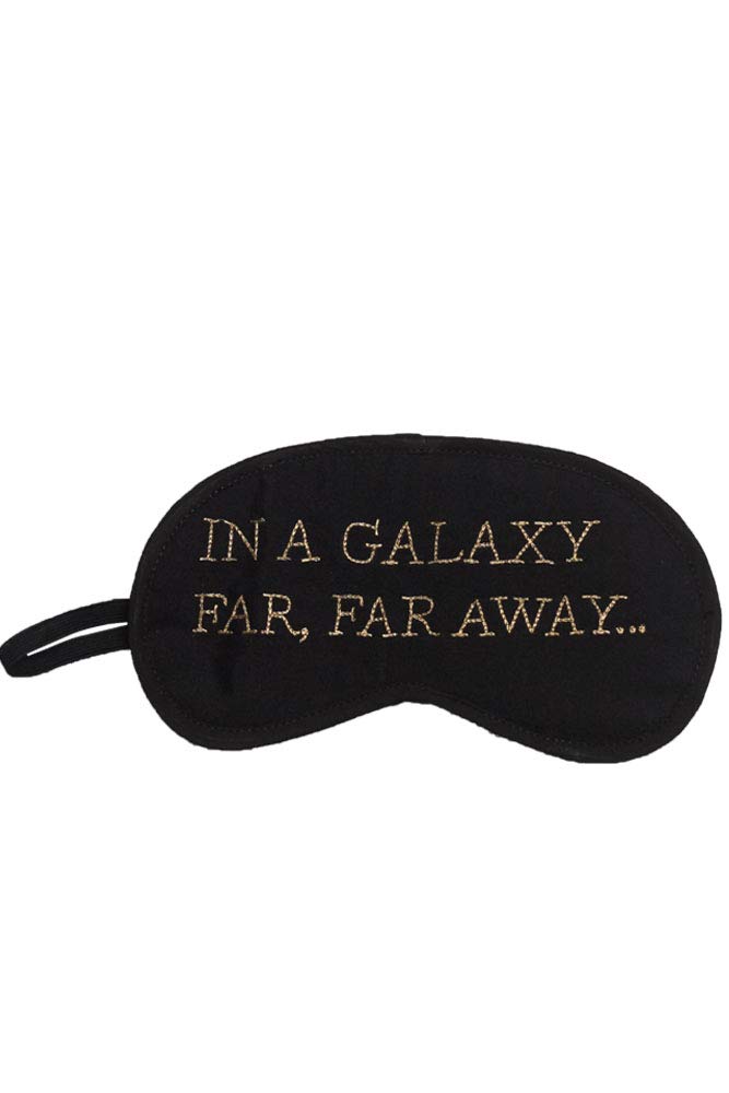 Hand-Embroidered Black Sleep Mask for Women & Men | Soft Comfortable Sleeping Eye Cover for Night & Travel | Perfect for Airplane, Nap & Light Sensitivity Relief