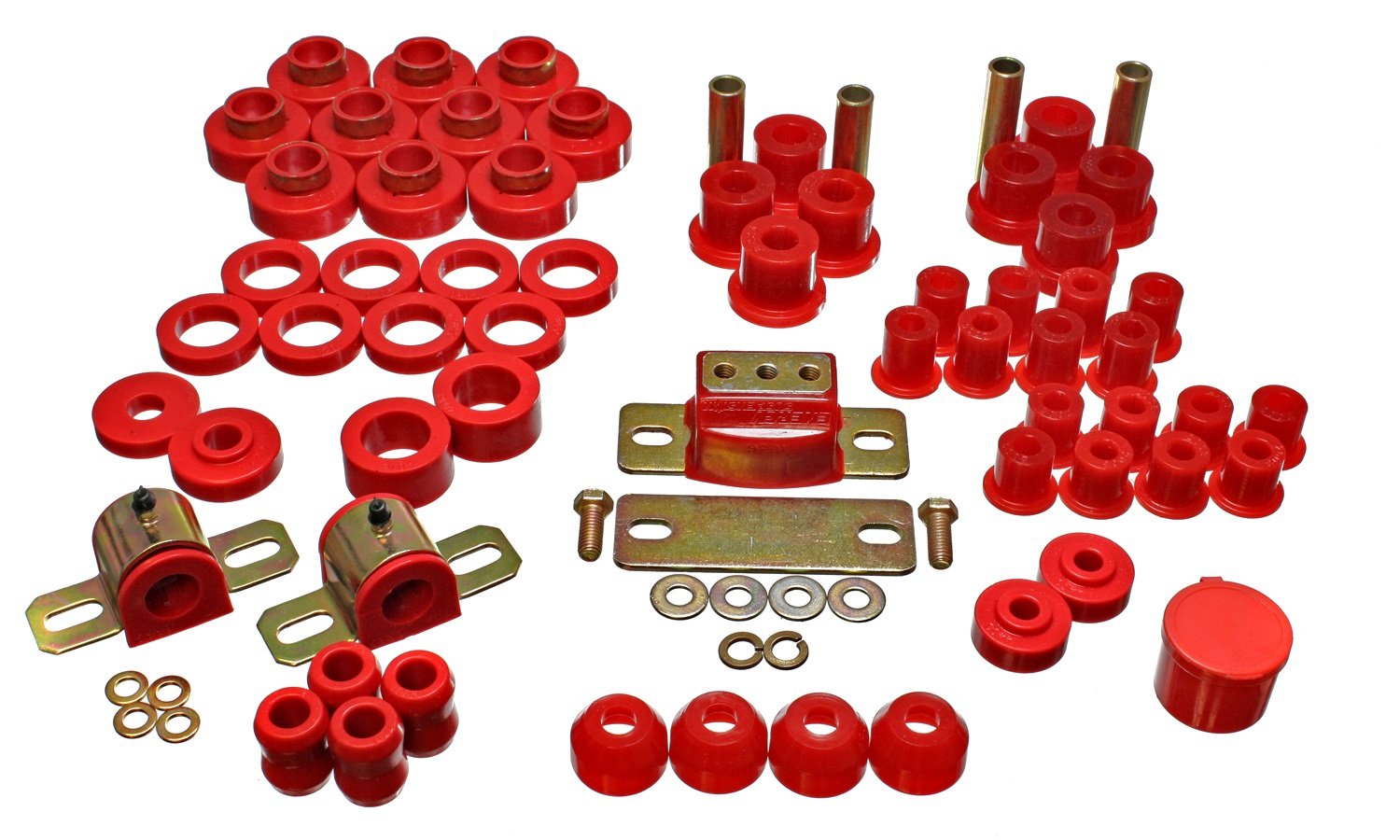 Energy Suspension 2.18102R Polyurethane Bushing Master Kit for Jeep CJ5 & CJ7 - Off-Road Suspension Upgrade for Smoother Ride & Better Handling