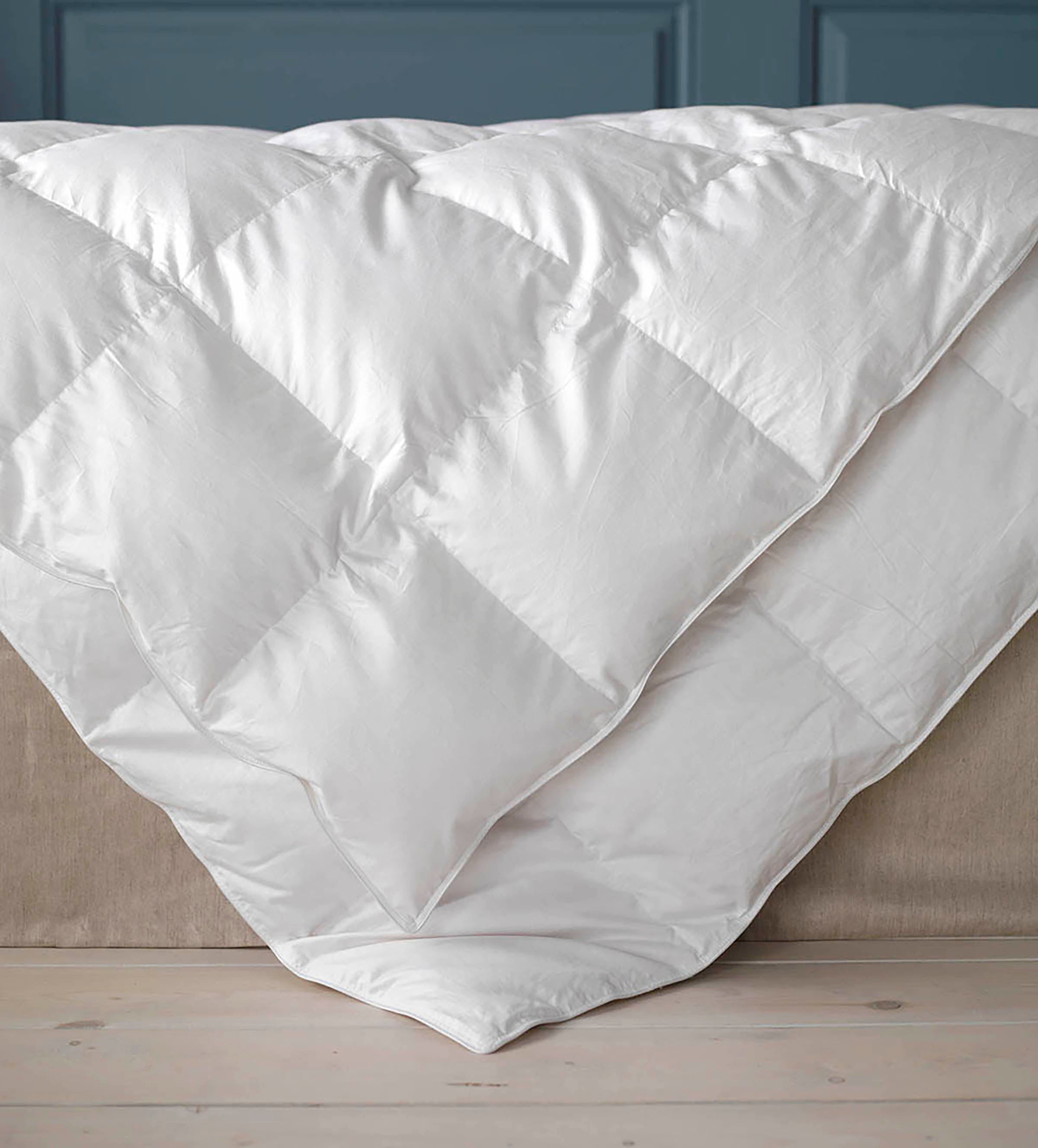 Luxury European Goose Down Bedding Set - Ultra Soft & Hypoallergenic Comforter for All Seasons - Perfect for Master Bedroom, Guest Room & Hotel Decor