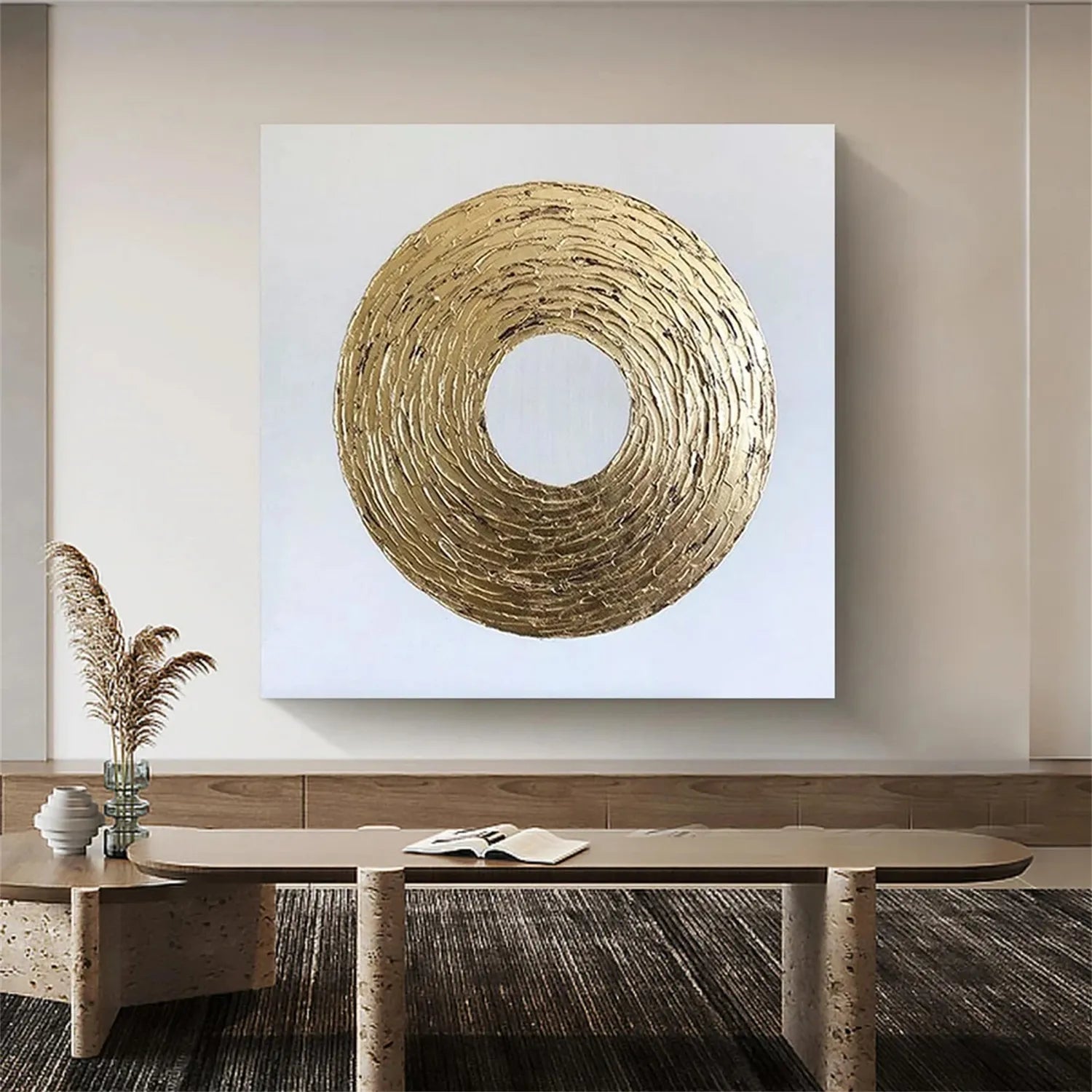 Abstract Painting #AB 249 - Modern Wall Art for Home & Office Decor | Handmade Canvas Artwork | Perfect for Living Room, Bedroom, or Workspace