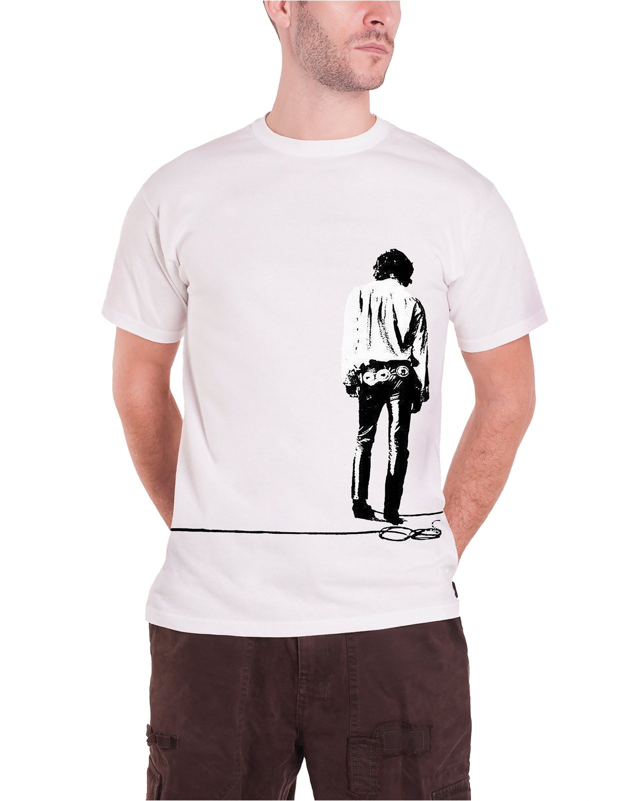 The Doors T-Shirt - Riders On The Storm Distressed Vintage Band Tee - Official Licensed Mens Graphic Tee - Grey Cotton Shirt - Size S-XXL - Perfect for Concerts & Rock Music Fans