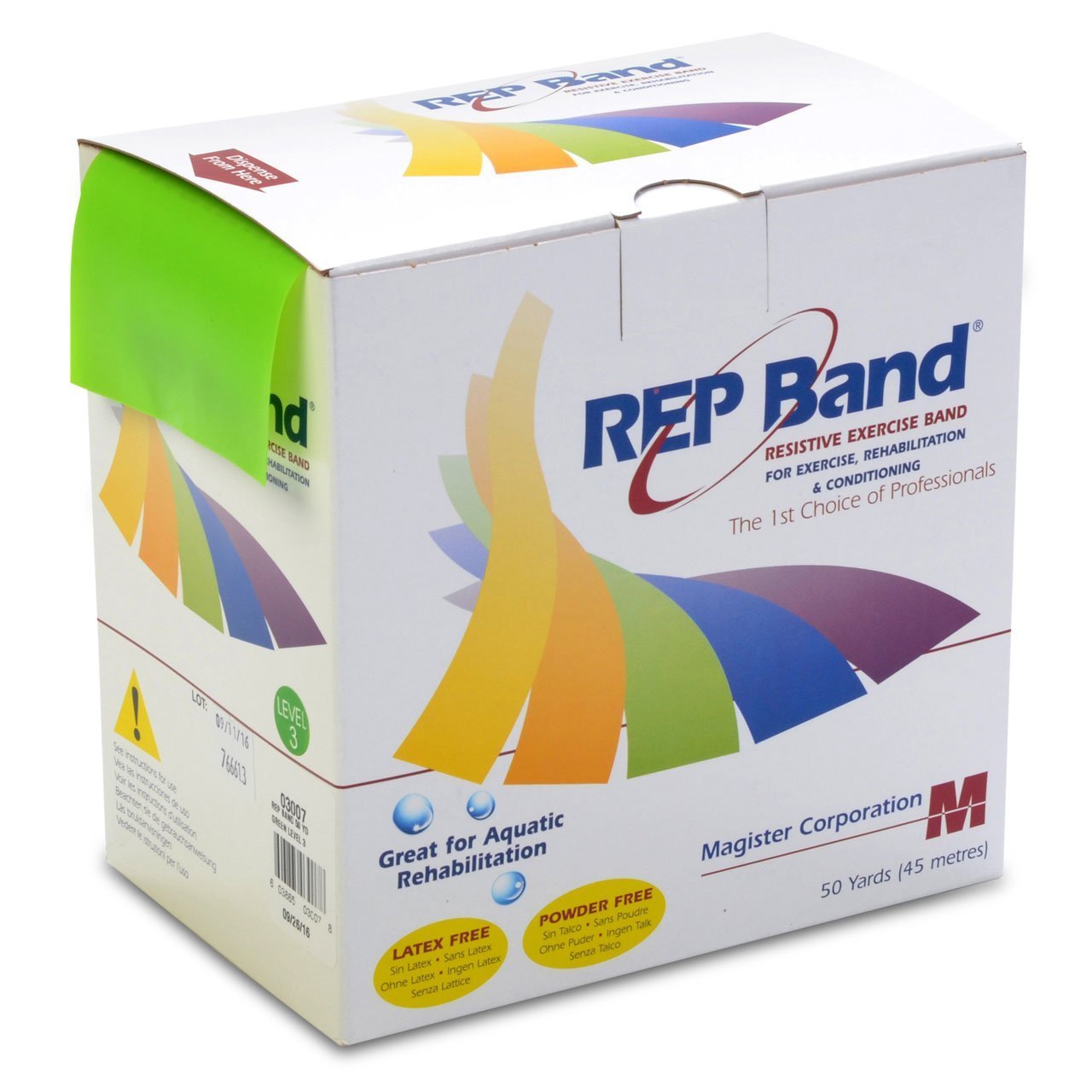 REP Band Latex-Free 50-Yard Resistance Exercise Band - Green | Strength Training, Physical Therapy & Home Workouts
