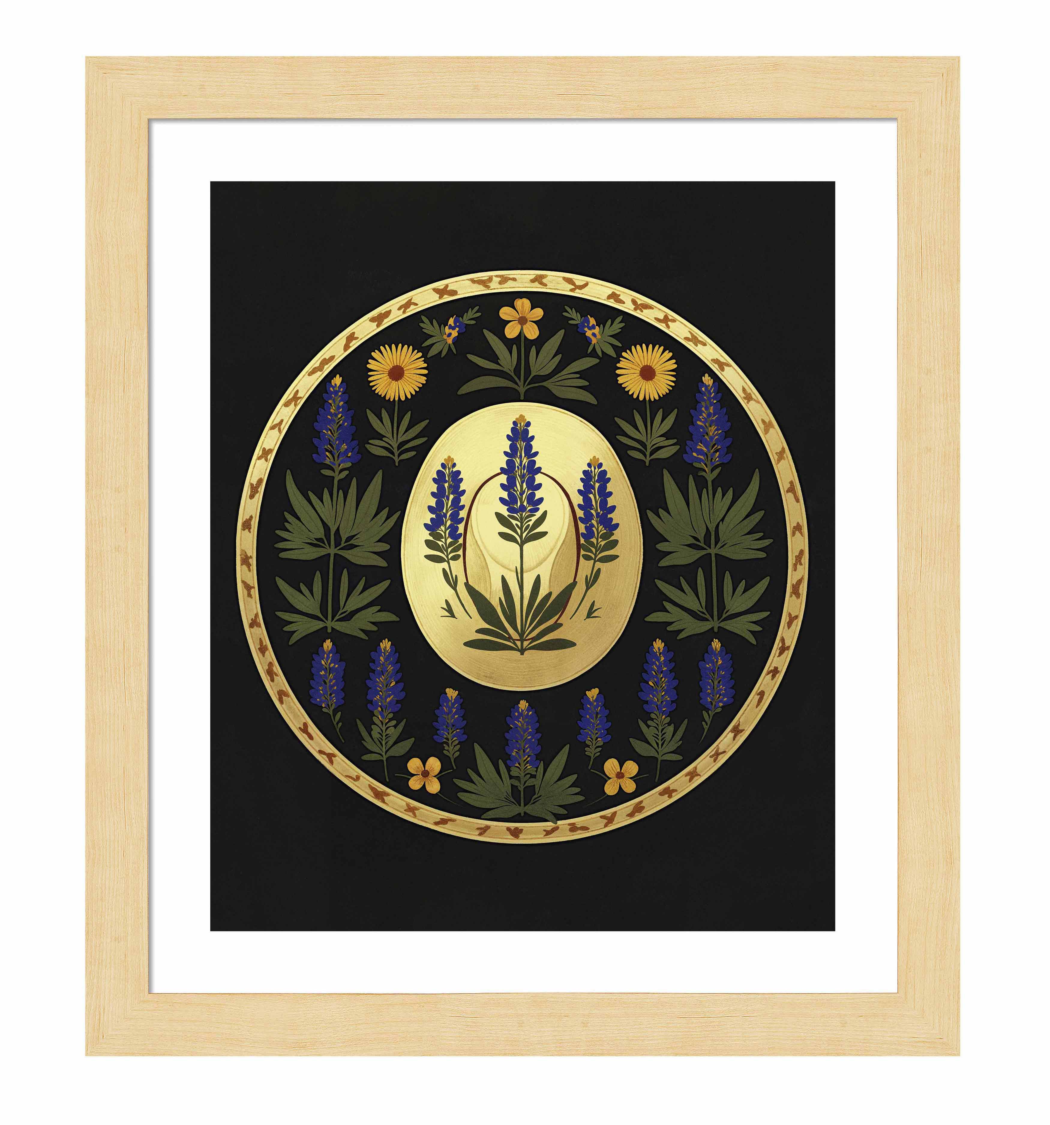 Bluebonnet Brimmer Art Prints - High Quality Wall Decor for Home & Office - Perfect for Living Room, Bedroom & Office Decor