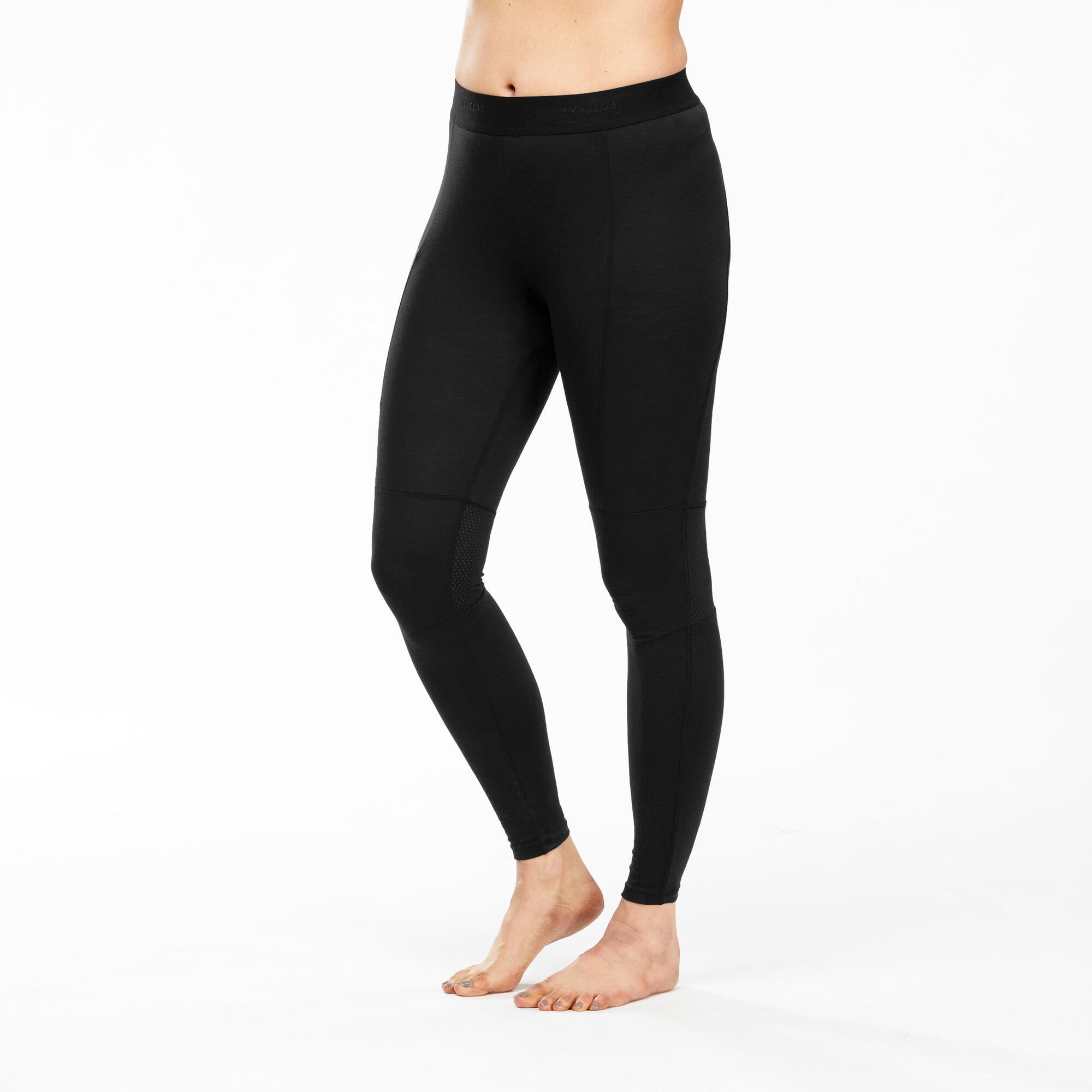 Forclaz Women's MT500 Merino Wool Leggings - Thermal Base Layer for Hiking, Skiing & Winter Outdoor Activities