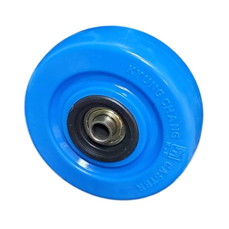 4 x 1-1/4 Inch Heavy Duty Polyurethane Wheels - 275 lbs Capacity per Wheel - Smooth Rolling Casters for Carts, Dollies, and Industrial Equipment