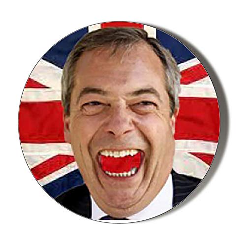 Nigel Farage Novelty Makeup Mirror with Union Jack Design - 58mm Compact Handbag & Pocket Mirror for Cosmetics - Perfect for Travel, Parties, and British Pride Gifts