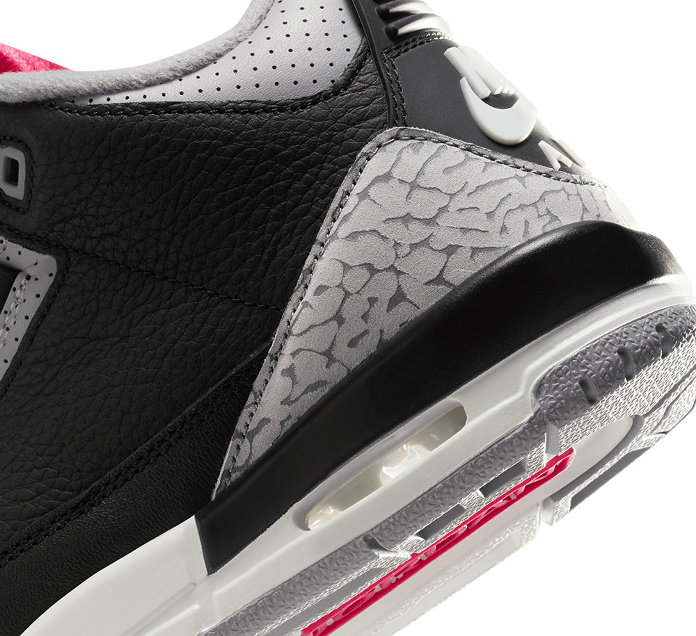 Air Jordan 3 Retro GS Black Cement Sneakers - Kids Basketball Shoes for School & Street Style