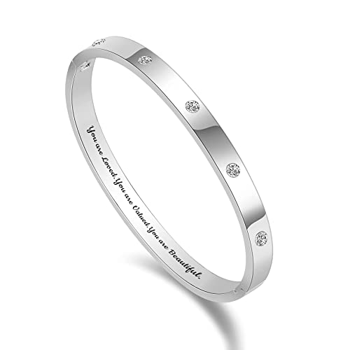 You are loved you are valued you are beautiful-Silver