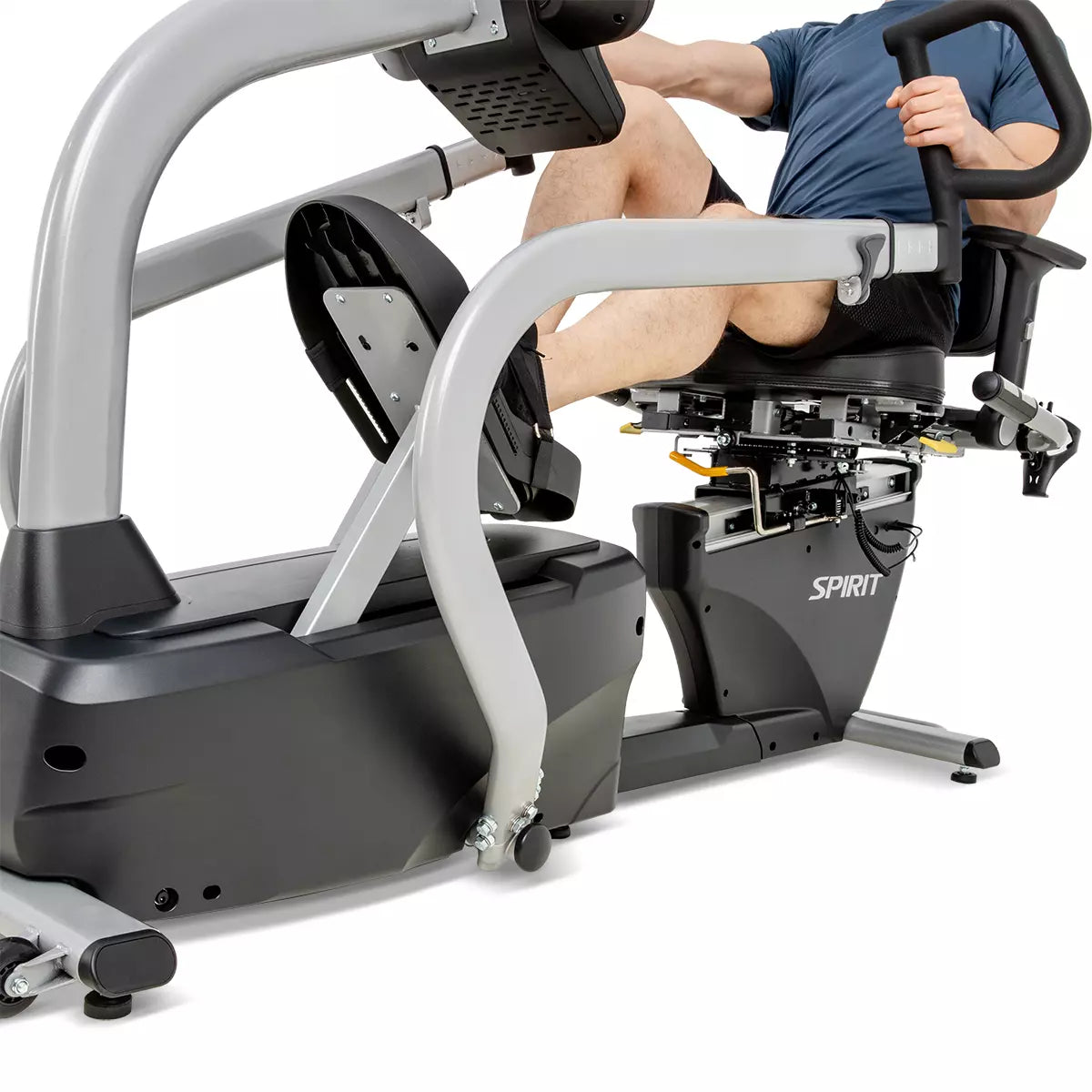 Spirit CRS800S Recumbent Stepper Exercise Bike - Low Impact Cardio Machine for Home Gym, Seniors & Physical Therapy - Compact Fitness Equipment for Small Spaces & Rehabilitation Workouts