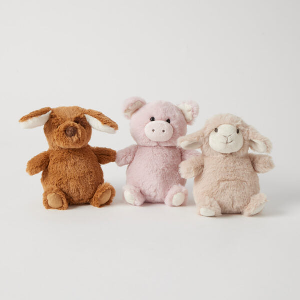 Farm Friends Plush Rattles - Soft Baby Toys for Newborns & Infants - Cute Animal Shaped Rattles for Sensory Play & Early Learning - Perfect for Nursery, Playtime & Baby Shower Gifts