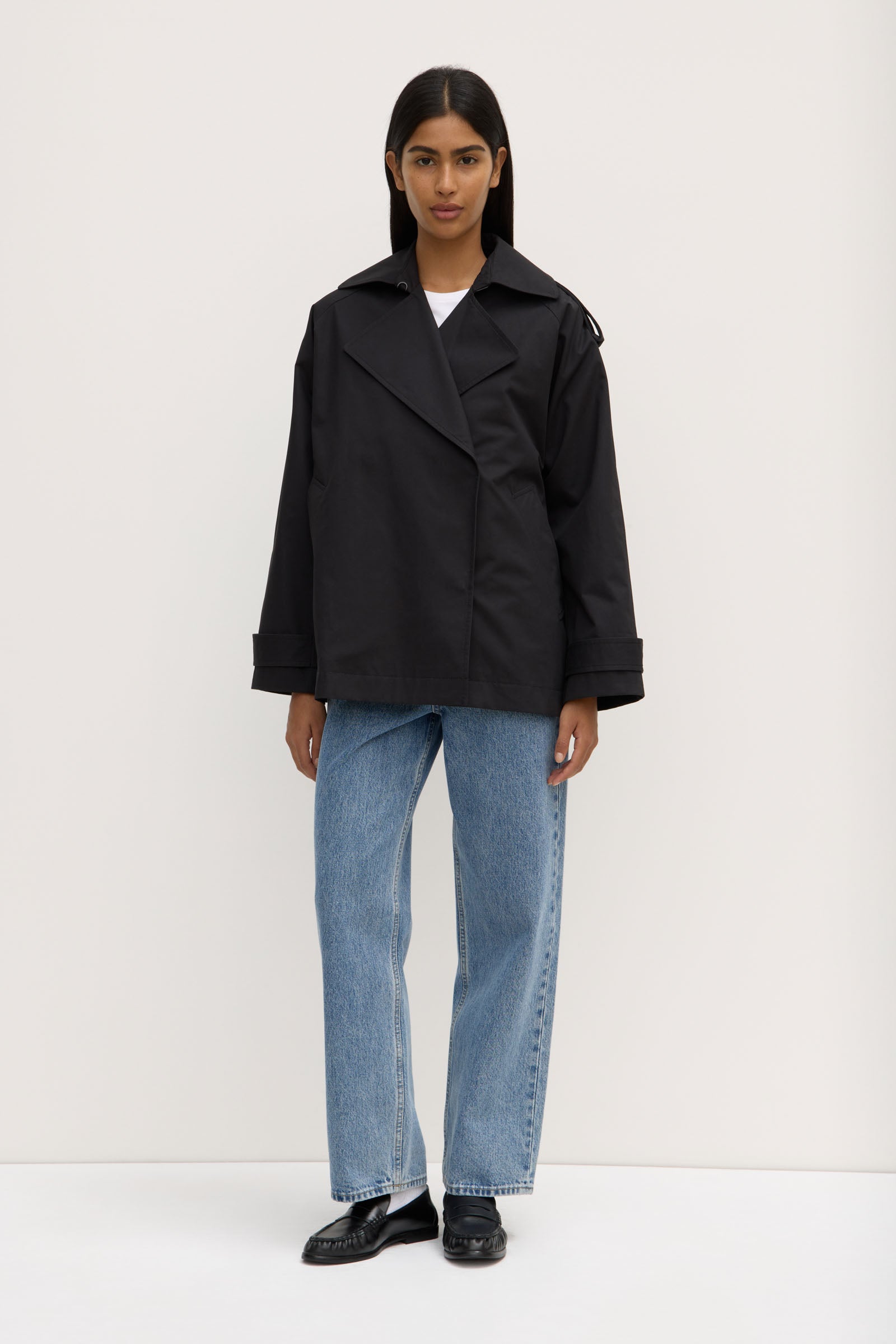Arden Short Mac Jacket - Women's Lightweight Water-Resistant Trench Coat for Spring & Fall | Perfect for Office, Travel & Casual Outfits