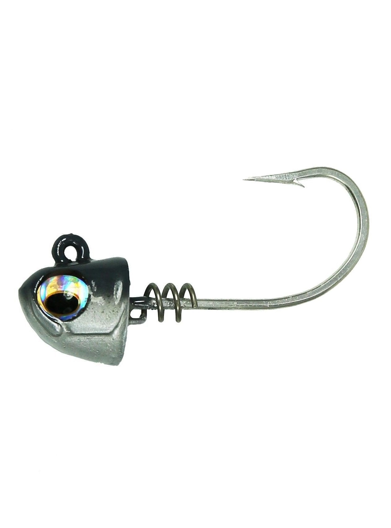 NLBN No Live Bait Needed Screw Lock Jig Heads for 5 Paddle Tail Soft Plastic Lures - Saltwater & Freshwater Fishing for Bass, Walleye, Trout