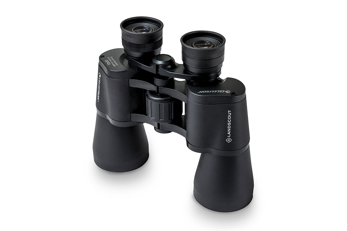 LandScout 10x50mm Porro Prism Binoculars with Clamshell Case - High Power Magnification for Bird Watching, Hunting, Hiking & Outdoor Adventures