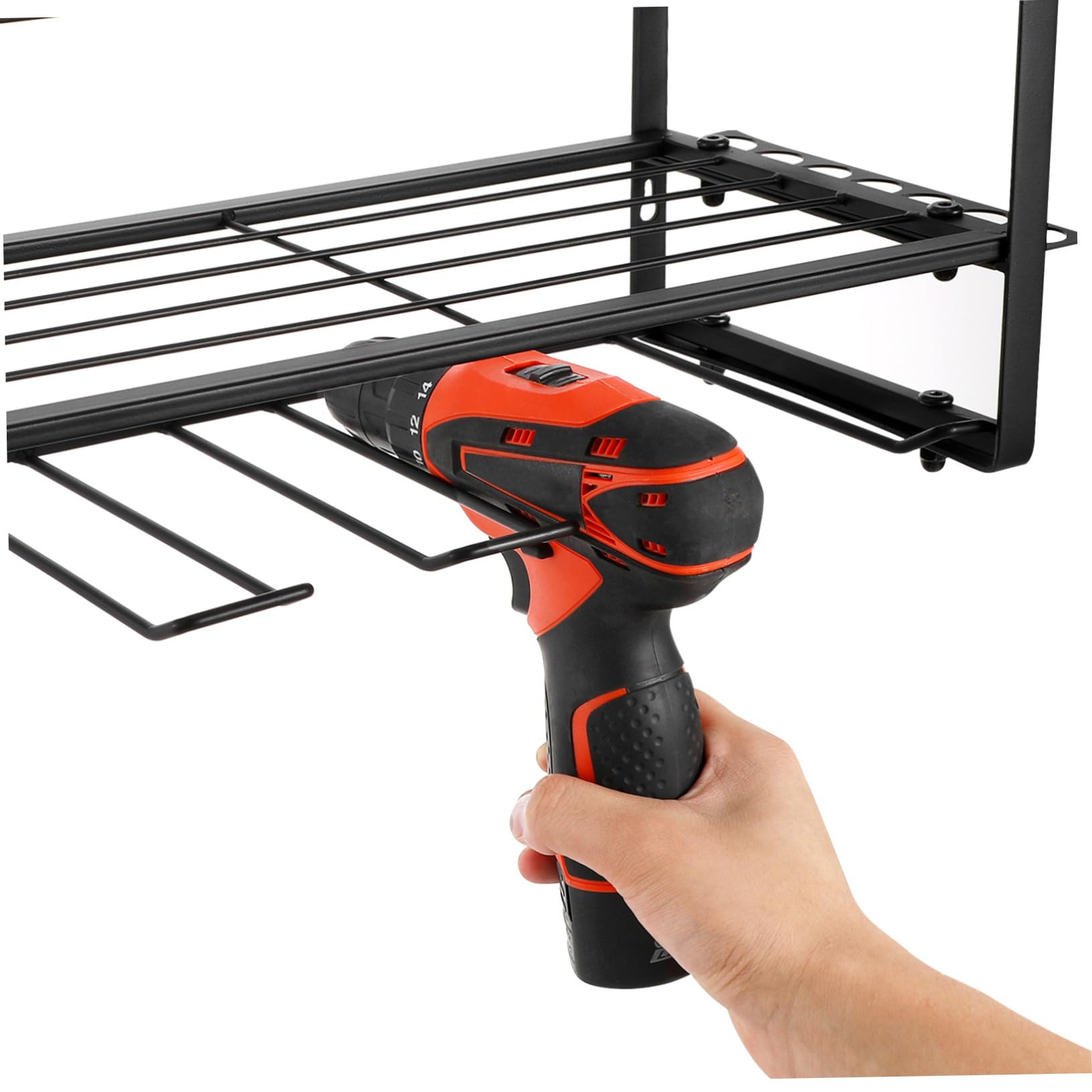 OKUMEYR Heavy Duty Wall Mount Screwdriver Storage Organizer - Durable Garage Tool Rack for Screwdrivers, Wrenches & Hand Tools - Perfect for Workshop, Garage & DIY Projects