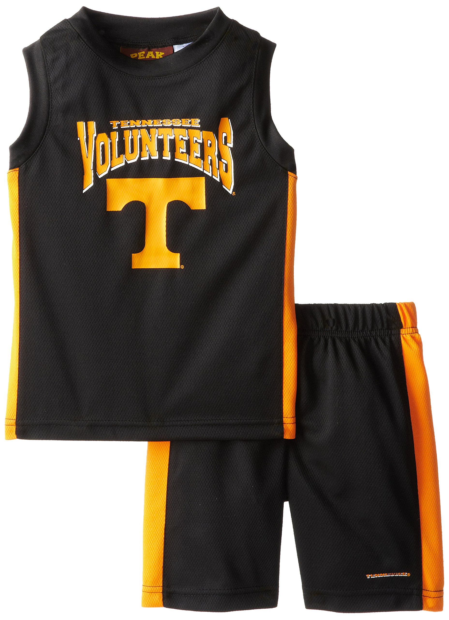 PEAKSEASON NCAA Tennessee Volunteers Toddler 2-Piece Apparel Set - Cute Outfit for Game Day & School Spirit (T-Shirt & Shorts)