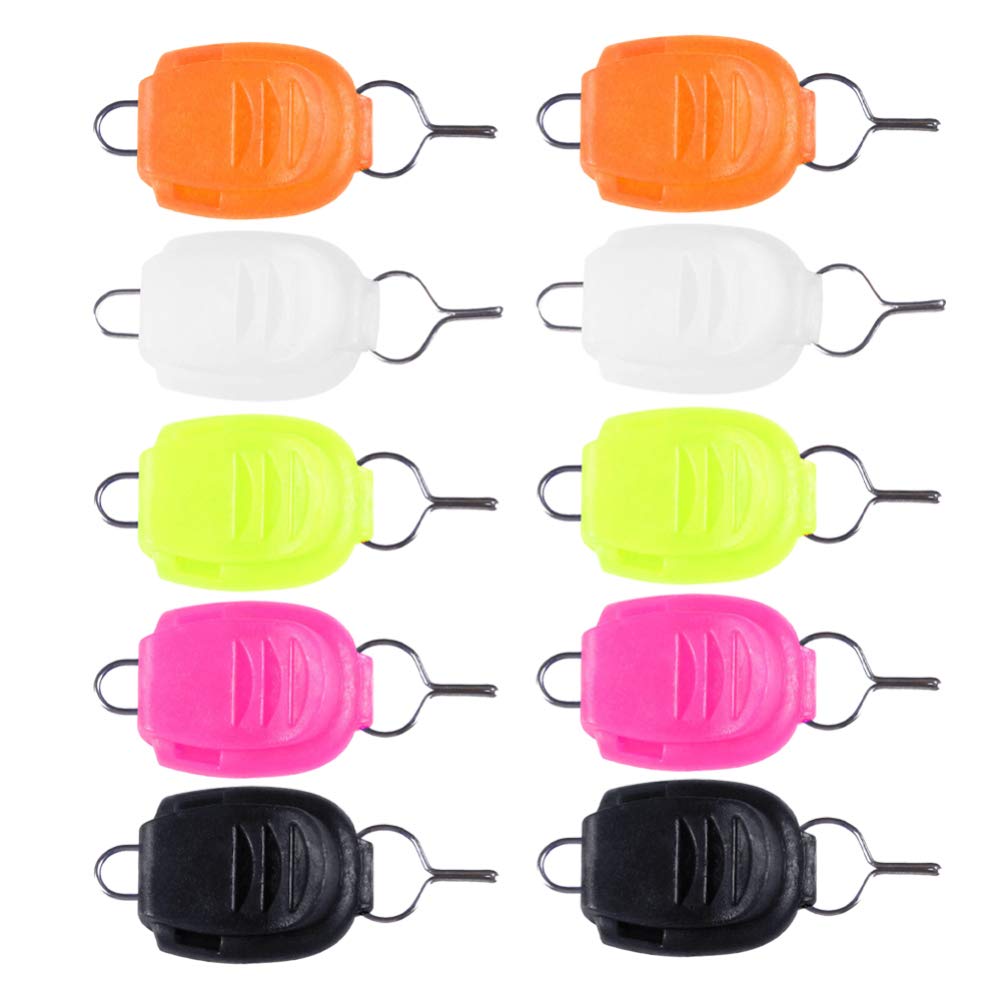 25pcs Fishing Line Clip Buckle Holder with Stopper - Durable Line Keeper for Fishing Rods - Essential Fishing Tackle Accessories for Freshwater & Saltwater Angling