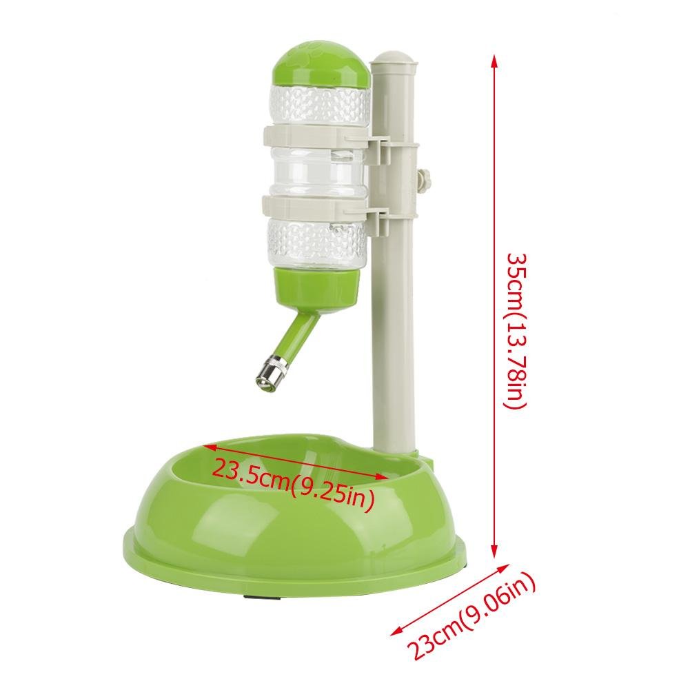 **Automatic Adjustable Dog Water Bottle Bowl - Portable Pet Water Dispenser for Dogs & Cats - Perfect for Travel, Hiking & Outdoor Adventures (Green)**