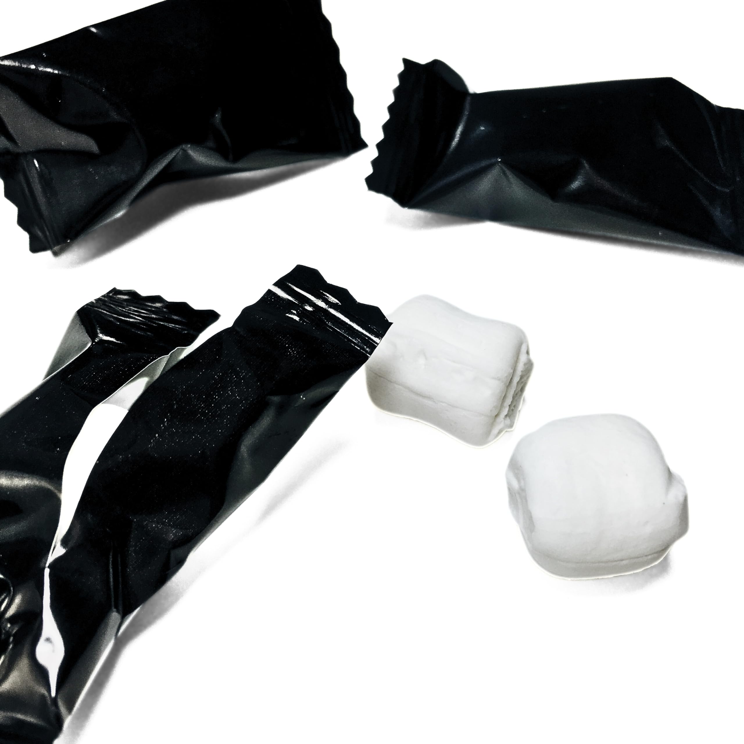 Candy Envy Black Wrapped Buttermints - 13 oz Resealable Bag (100 Individually Wrapped Mints) - Perfect for Parties, Weddings & Office Treats