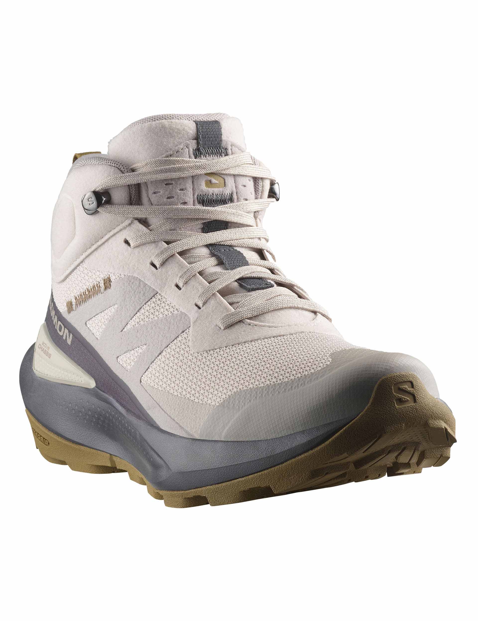 Elixir Activ Mid Gore-Tex Hiking Boots for Men - Waterproof & Breathable - Silver Cloud/Nine Iron/Gothic Olive - Perfect for Outdoor Adventures & Trail Running