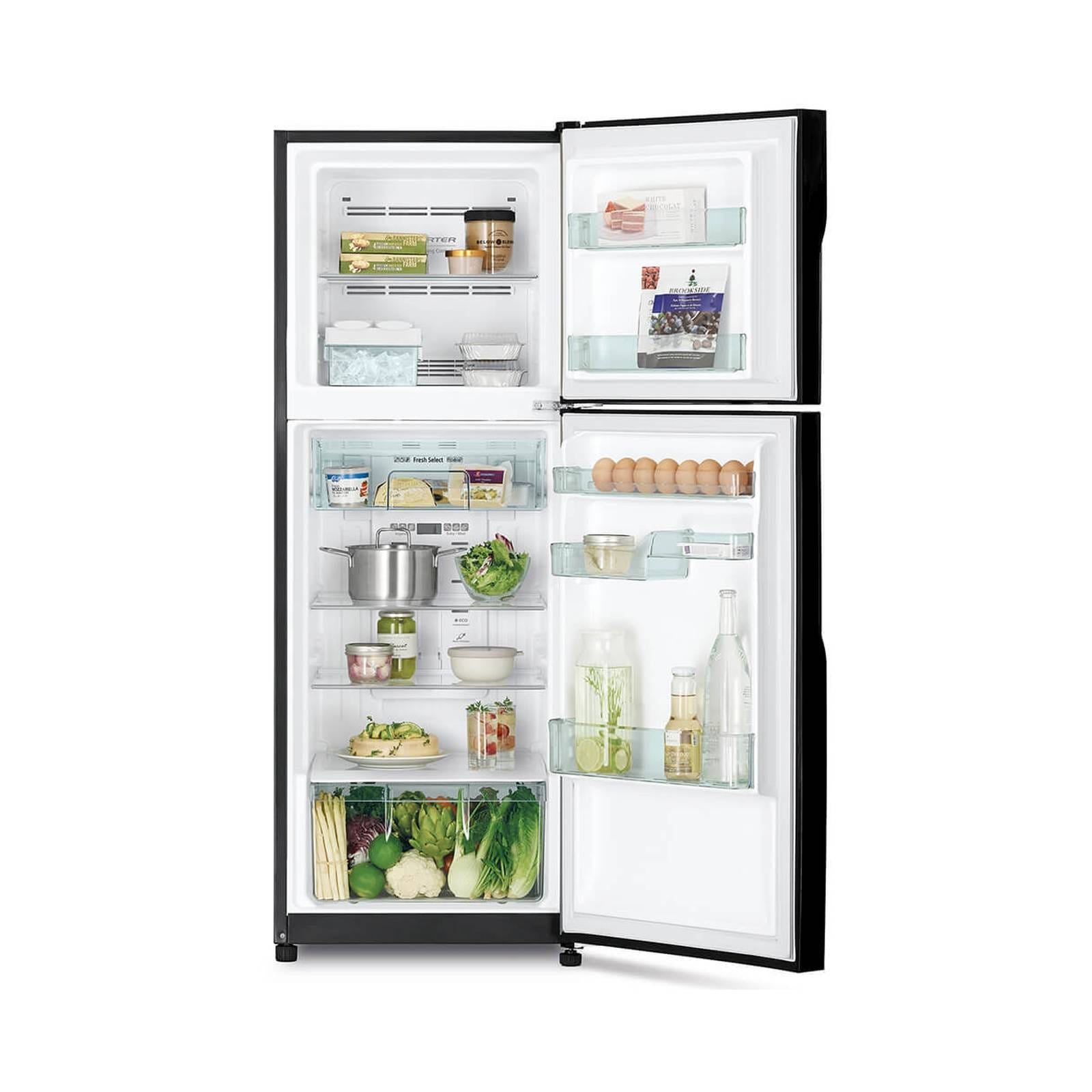 Hitachi RH240P7MSBSL 203L 2-Door Refrigerator - Energy Efficient, Compact Freezer for Small Apartments & Dorms