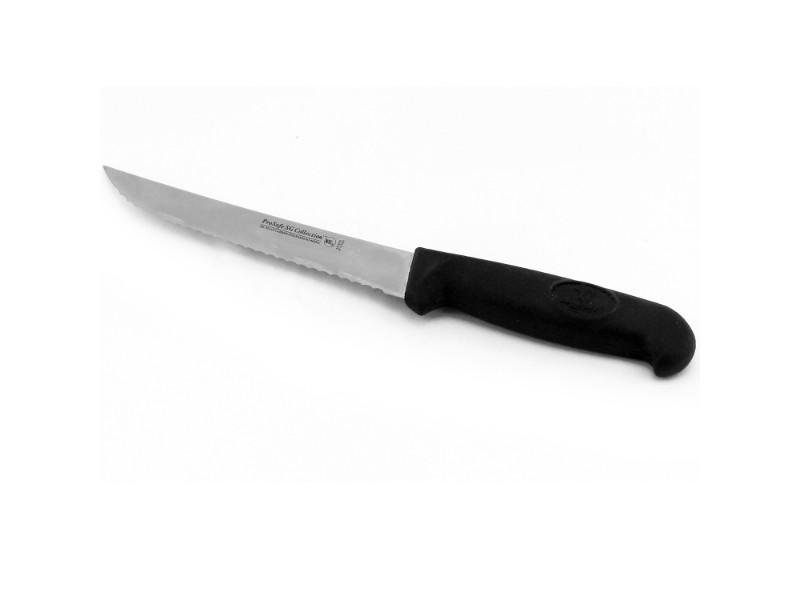 BergHOFF Soft Grip 6-Inch Stainless Steel Scalloped Utility Knife - Sharp Kitchen Knife for Slicing, Chopping & Peeling Fruits Vegetables - Perfect for Home Cooking & Professional Use