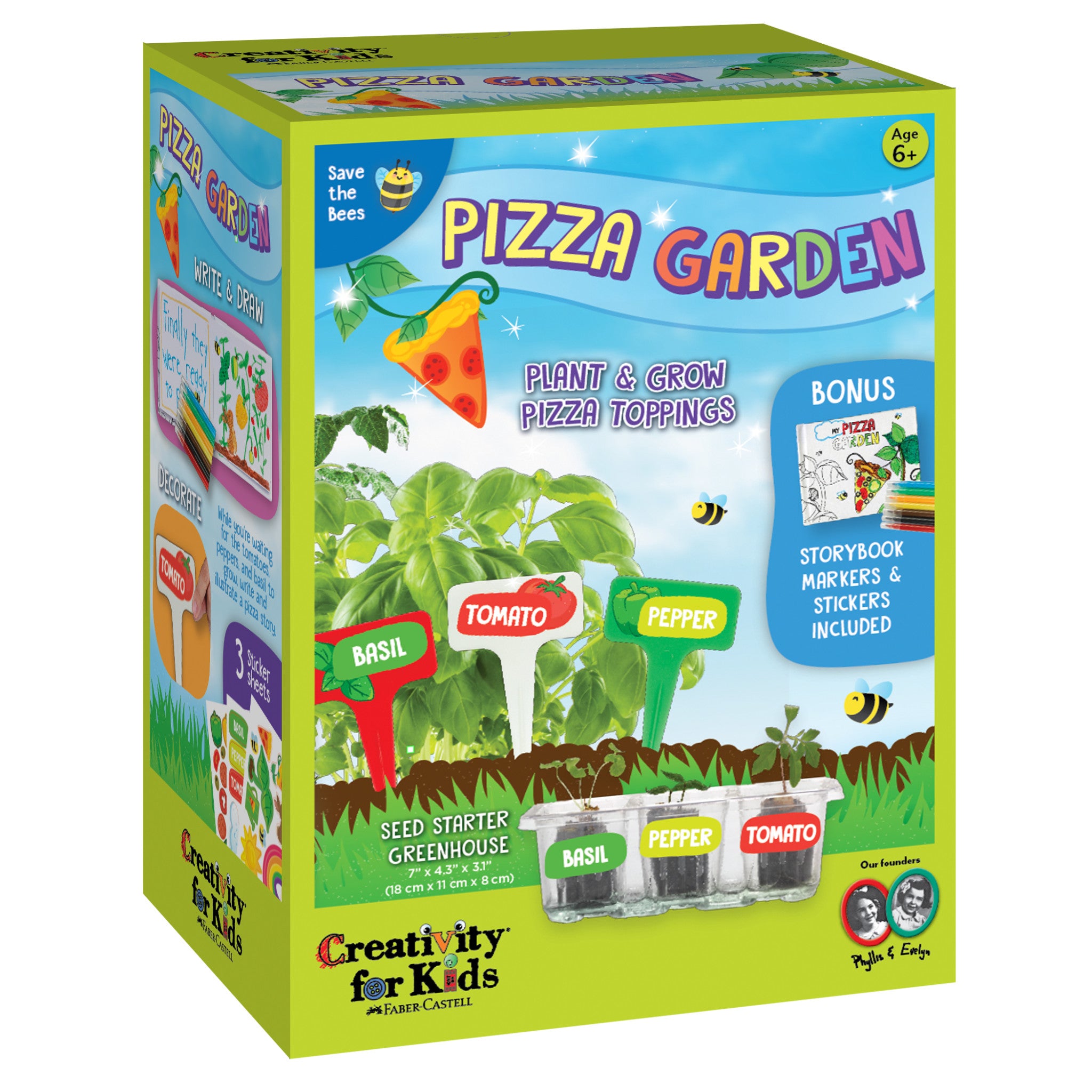 Pizza Garden Kit #6296000 – Grow Fresh Herbs for Homemade Pizza – Perfect for Indoor Herb Gardens & Italian Cooking Enthusiasts