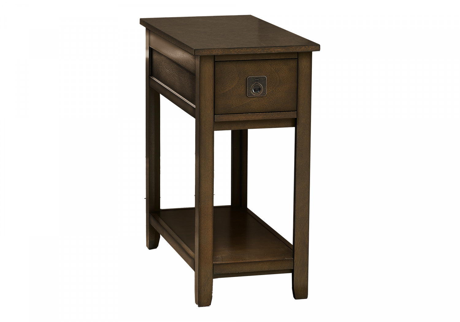 Modern Brisa Side Table in Espresso Finish - Perfect for Living Room, Bedroom, or Office Accent Furniture