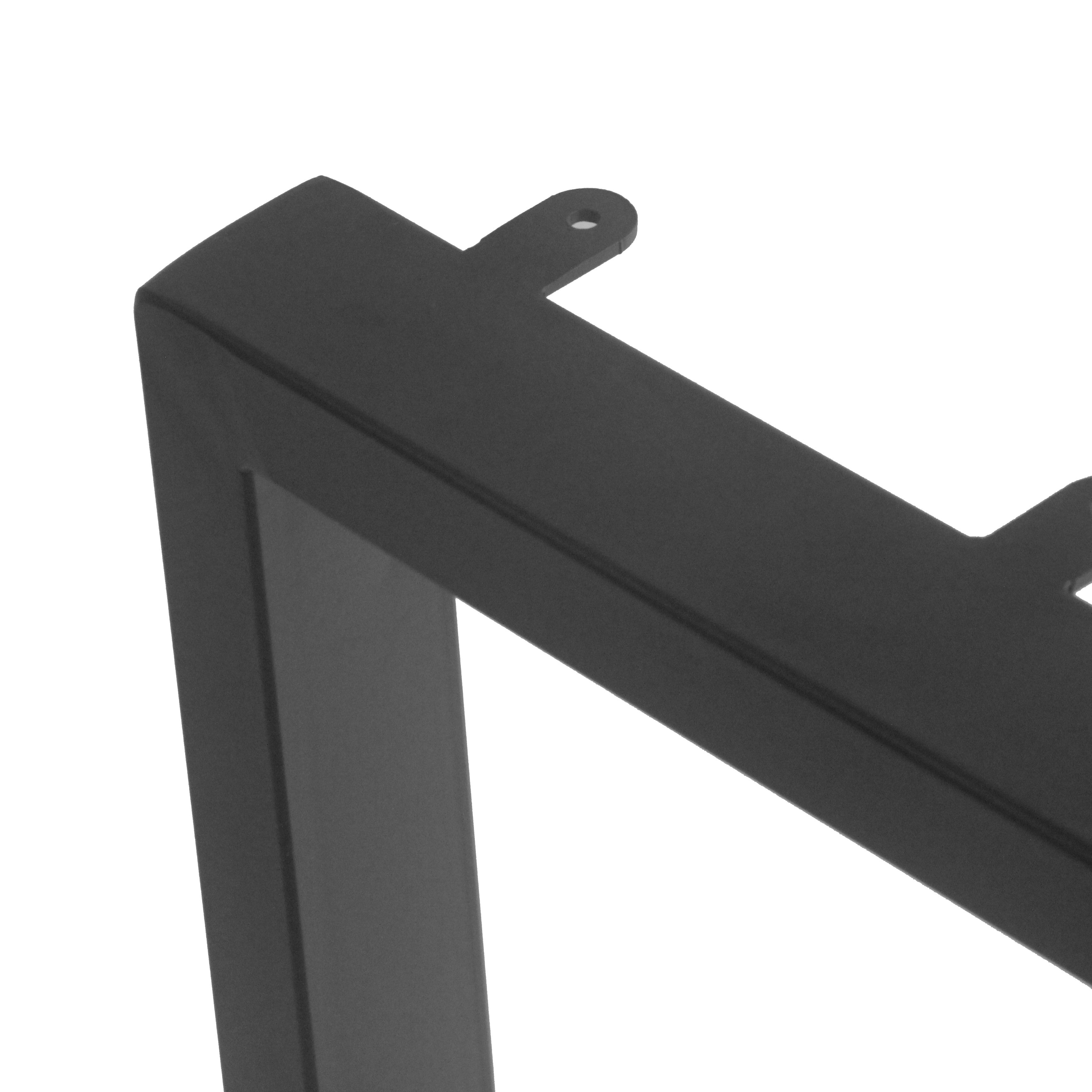 Heavy Duty L-Shaped Table Base Set of 2 (71cm Tall) - Sturdy Metal Legs for Dining Tables, Workbenches & Office Desks - Perfect for Home, Restaurant & Commercial Use