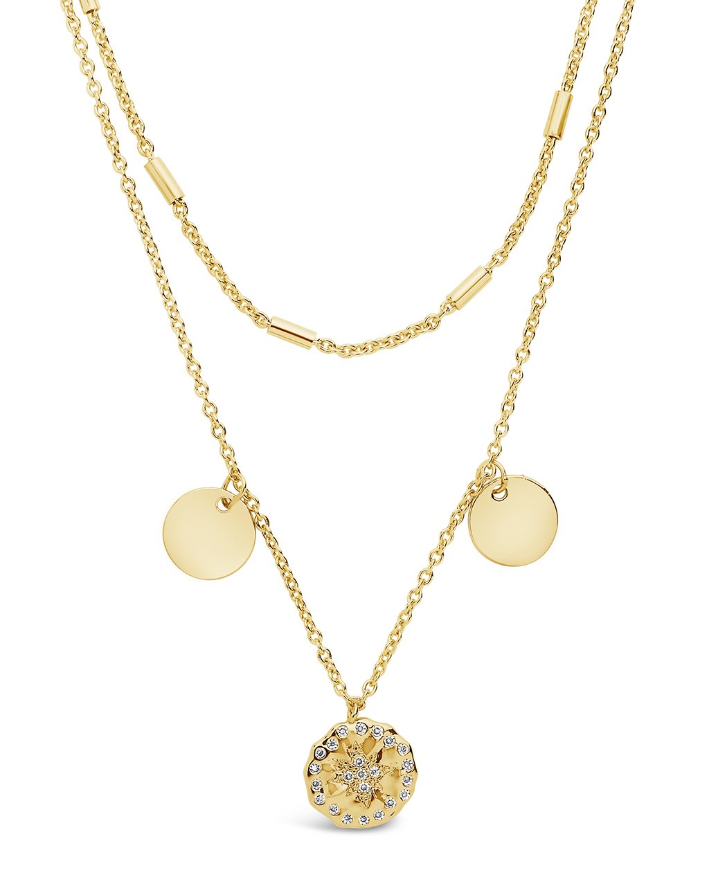 Polaris Layered Charm Necklace for Women - Dainty Gold & Silver Layered Necklace Set - Perfect for Everyday Wear, Gifts & Special Occasions