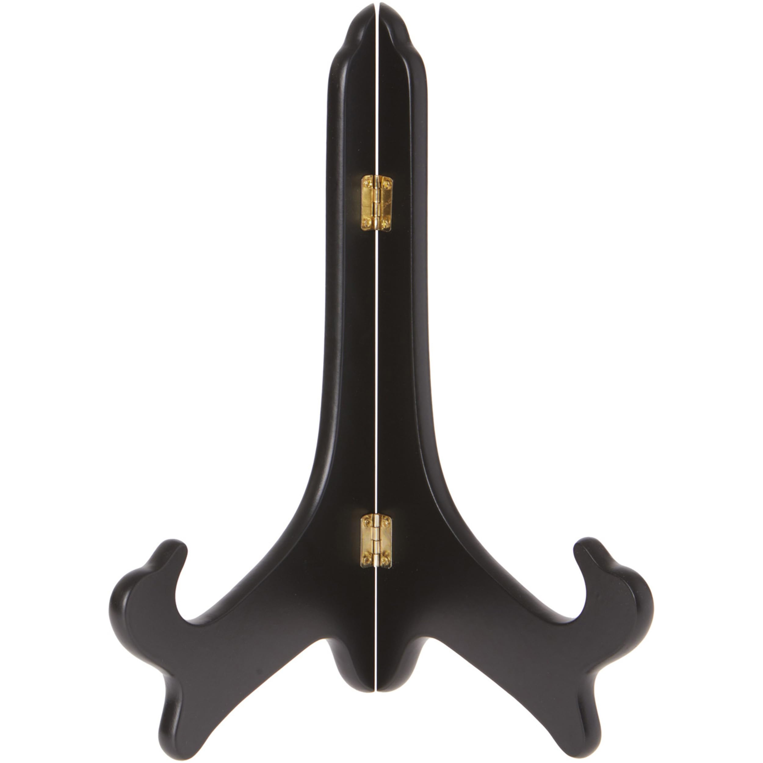 Bard's Hinged Black MDF Wood Plate Stand - 11
