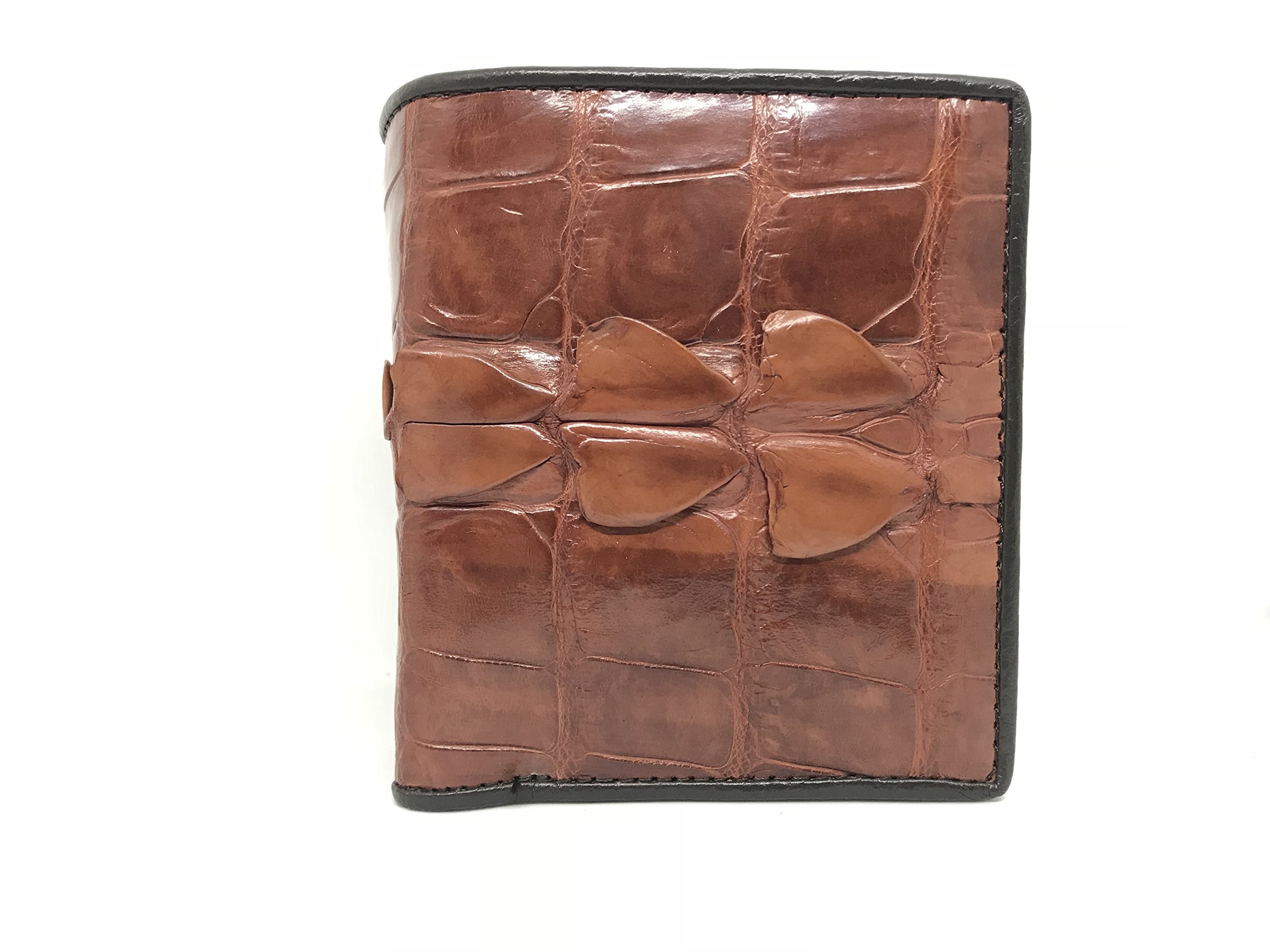 Authentic Crocodile Leather Bifold Wallet for Men - Premium Alligator Skin Wallet for Business & Everyday Use - Durable Luxury Wallet for Gifts & Travel