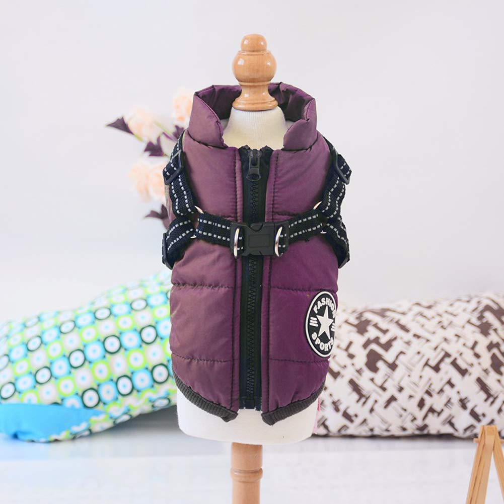 Waterproof Windproof Dog Winter Coat with Fleece Lining - Adjustable Cold Weather Hunting Vest for Dogs, Reflective D-Ring Outdoor Apparel | Perfect for Winter Walks, Hunting Trips & Nighttime Safety