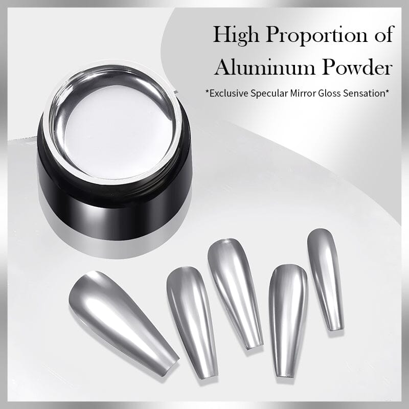 Super Shine Silver Metallic Paint Gel - High Gloss Finish for DIY Crafts, Nail Art, and Model Painting - Perfect for Home Decor, Automotive Detailing & Creative Projects