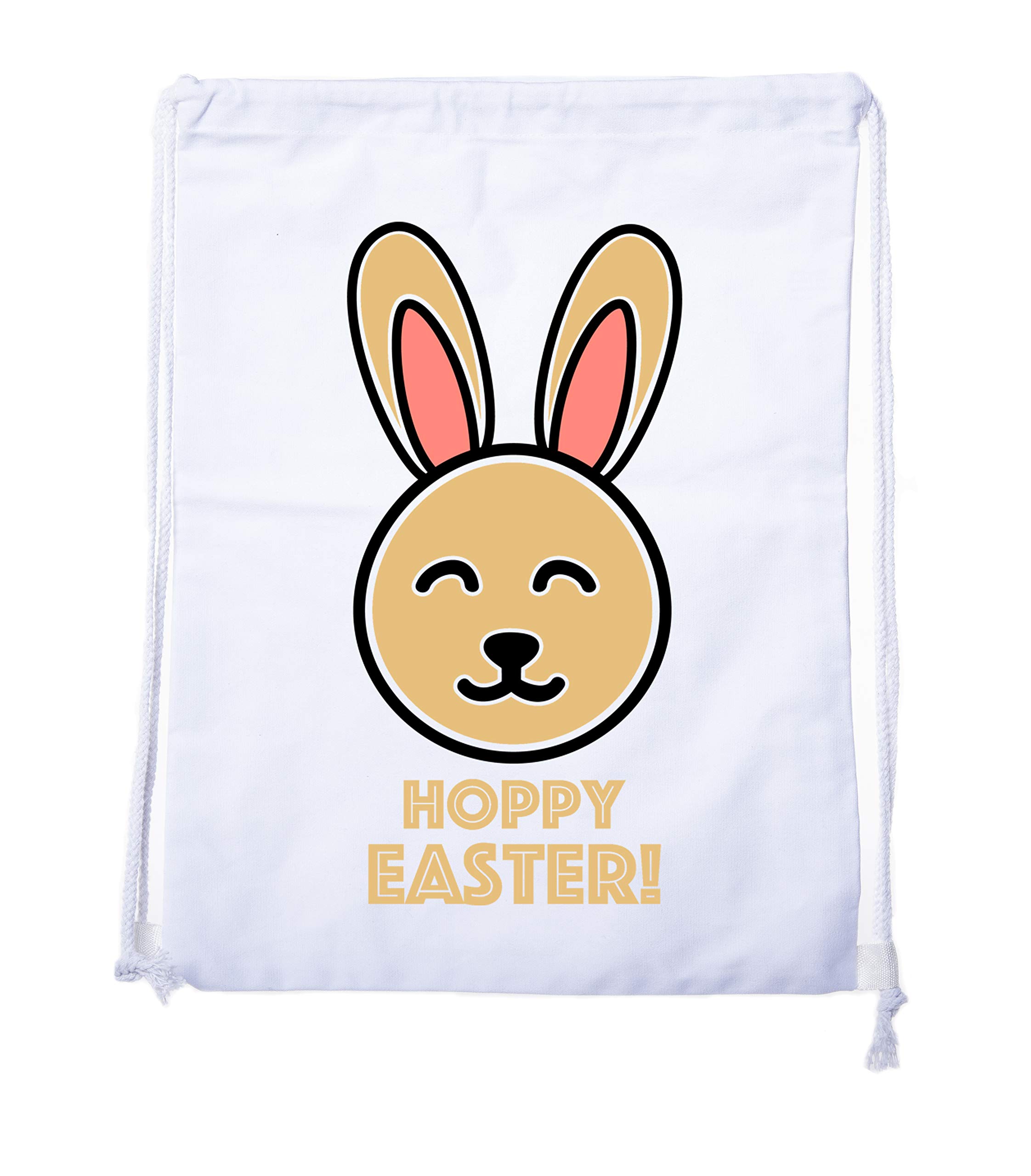 Easter Basket Backpack Bulk 12-Pack Cotton Drawstring Cinch Bags for Easter Bunny Gifts - Hoppy Easter Party Favors, Egg Hunt Supplies & Spring Celebration Decorations