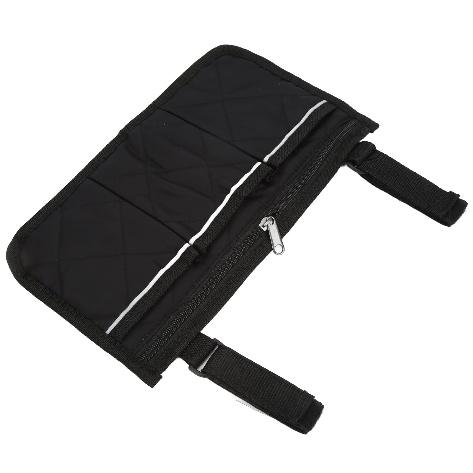 Wheelchair Armrest Pouch Bag - Large Capacity Multi-Pocket Waterproof Organizer with Reflective Strips | Perfect for Water Bottles, Phones & Essentials | Ideal for Wheelchair Users, Elderly Care & Outdoor Activities