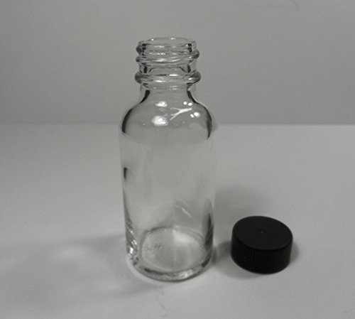 25 Pack 1oz Glass Boston Round Bottles with Caps - Heavy Duty Amber Glass for Essential Oils, Aromatherapy, DIY Beauty, Travel & Medicine Storage - Perfect for Home, Spa & Craft Projects