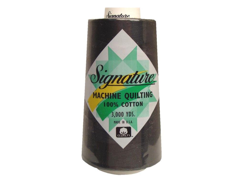 Signature 100% Cotton Quilting Thread - 3000 Yards, Rail Grey | High-Quality Hand & Machine Sewing Thread for Quilting, Embroidery & Crafting Projects
