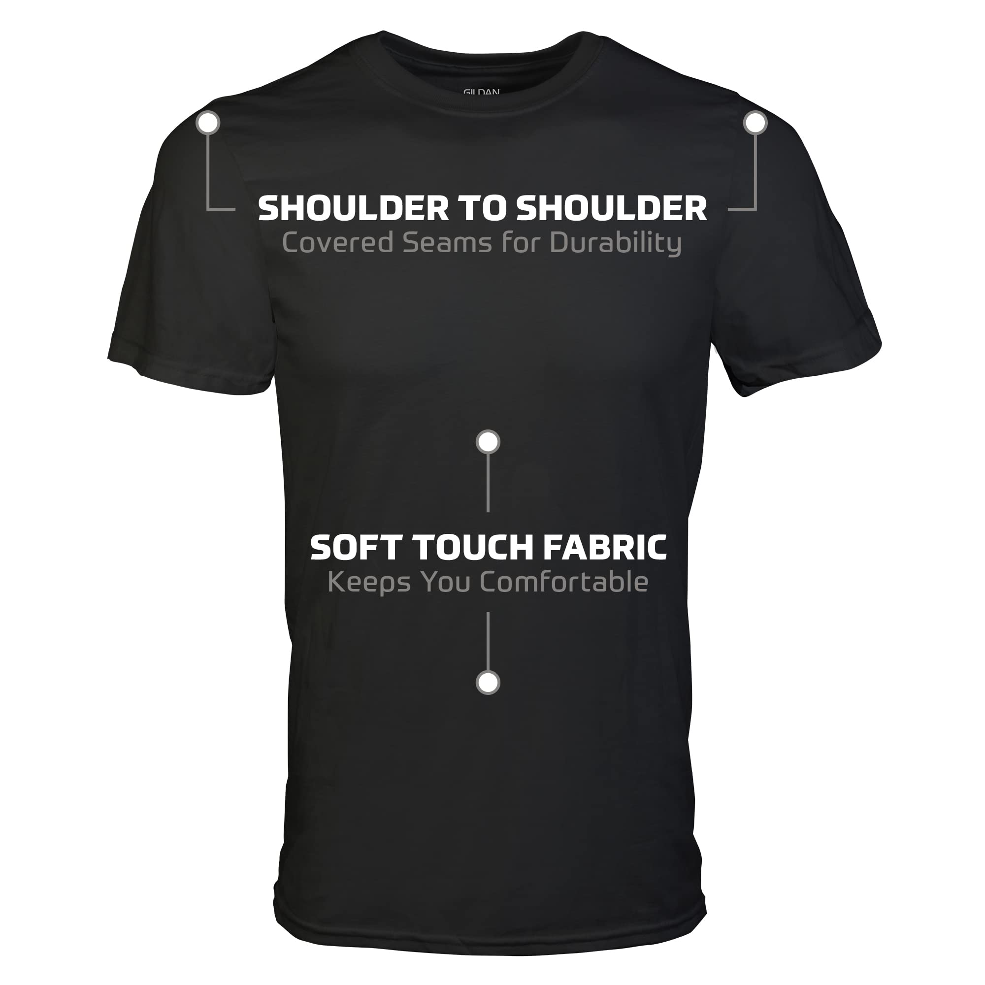Gildan Men's Crew Neck T-Shirts Multipack (Style G1100) - Soft Cotton Short Sleeve Tees for Casual Wear, Workout & Everyday Use