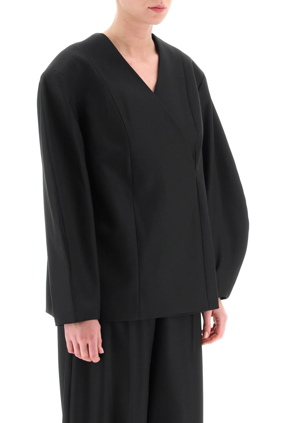 By Malene Birger 'Gardis' Bouffant Sleeve Blazer - Elegant Women's Office Jacket for Work & Business Meetings