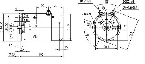 MAHLE Letrika (Iskra) DC Motor AMJ5754 - 24VDC, 2.05kW, 3000rpm, Unidirectional CW - Perfect for Industrial Automation, HVAC Systems & Electric Vehicle Applications