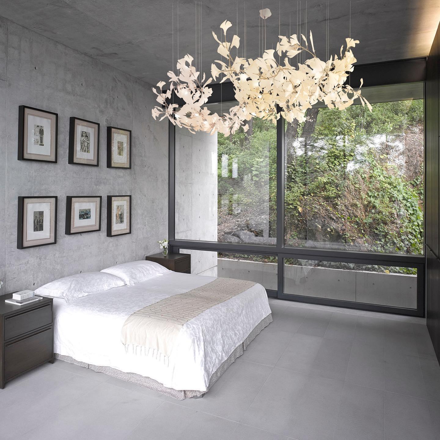 Ginkgo Leaf Chandelier - Elegant Modern Ceiling Light Fixture for Dining Room, Living Room & Bedroom Decor